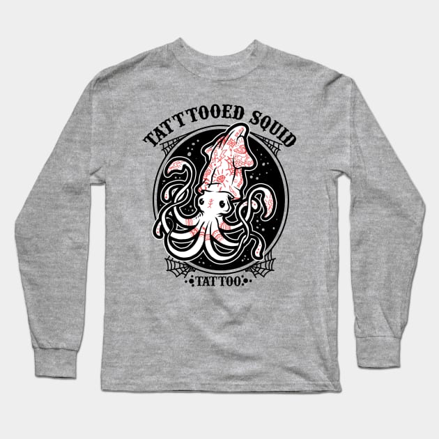 tattooed squid Long Sleeve T-Shirt by donipacoceng